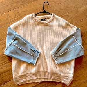Denim Sweater